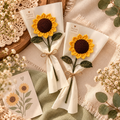 Handmade Crochet Sunflower Bouquet